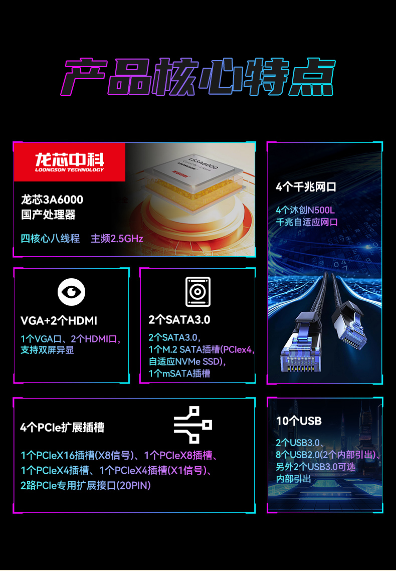 國產(chǎn)化機架式工控機,龍芯cpu工控主機電腦,DT-610L-N3A6KMB.jpg 國產(chǎn)化機架式工控機,龍芯cpu工控主機電腦,DT-610L-N3A6KMB.jpg