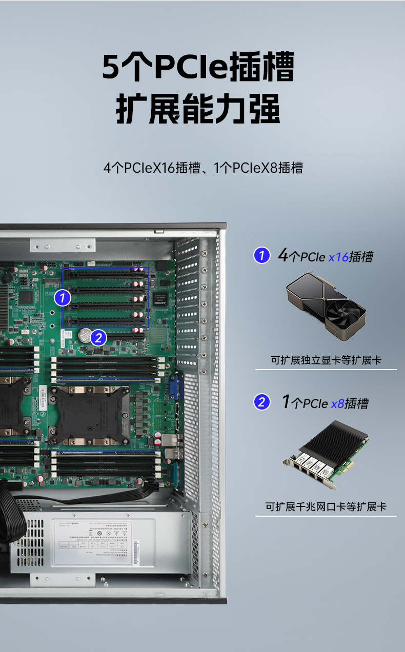 高性能4U工控機,人工智能深度學習主機方案,DT-46508-BC621MZ.jpg 高性能4U工控機,人工智能深度學習主機方案,DT-46508-BC621MZ.jpg